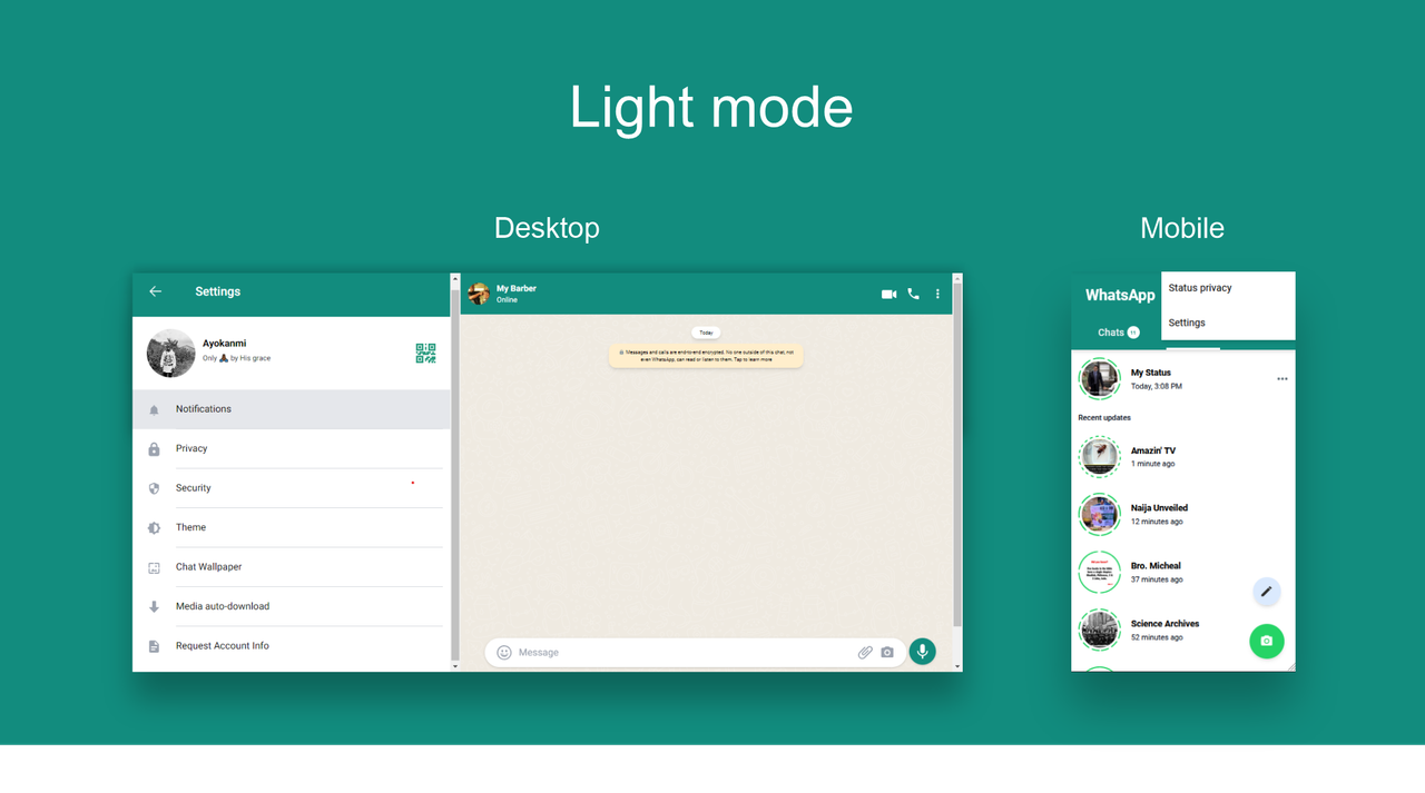 project light-mode-view