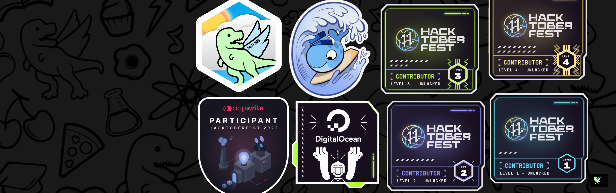 An image of @ayushigeorge31's Holopin badges, which is a link to view their full Holopin profile