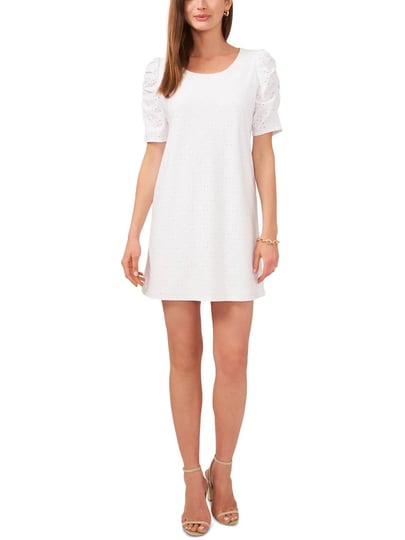 msk-petites-womens-eyelet-puff-sleeves-shift-dress-true-white-1