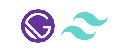 Gatsby and Tailwind CSS logos