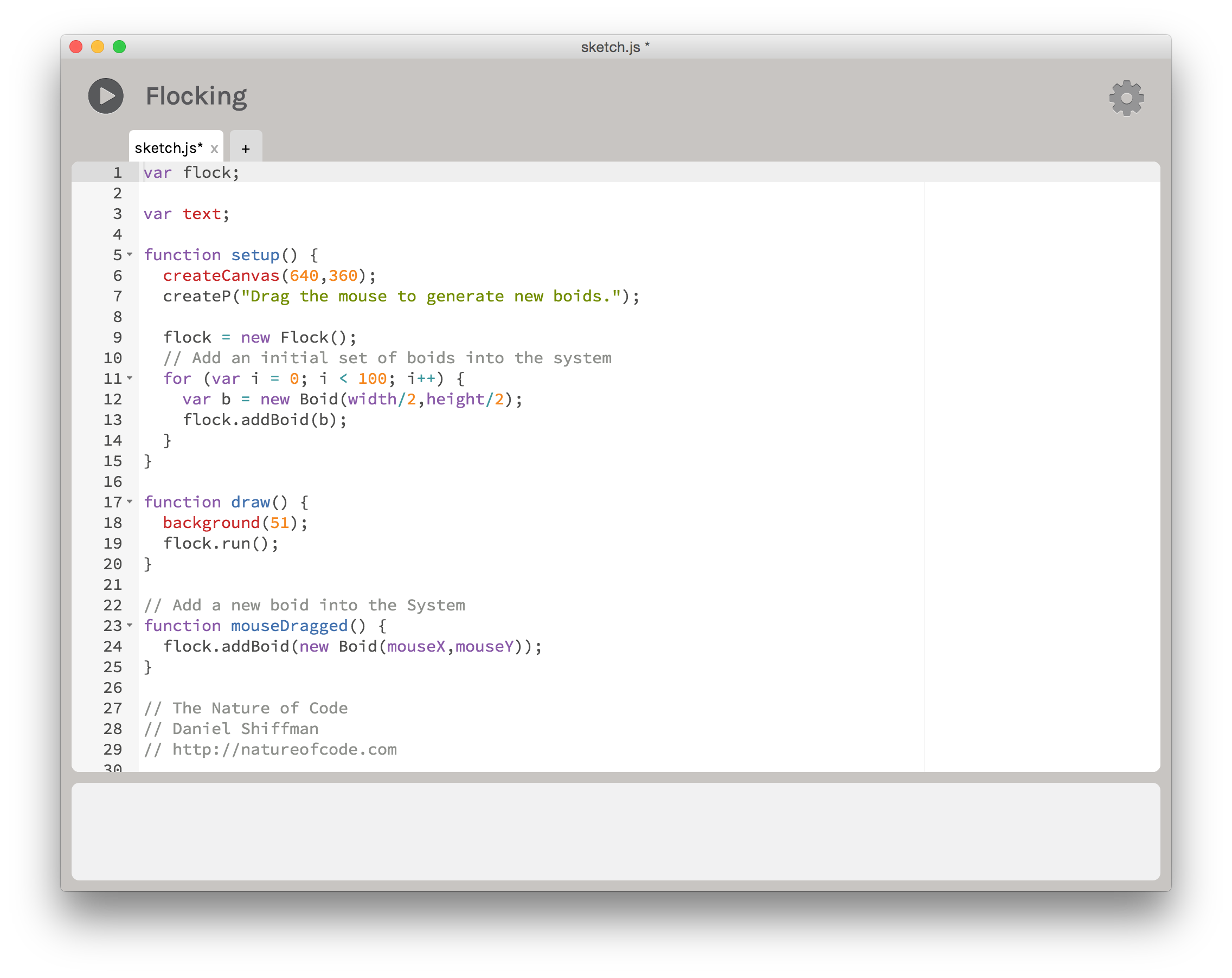 p5.js Editor Screenshot