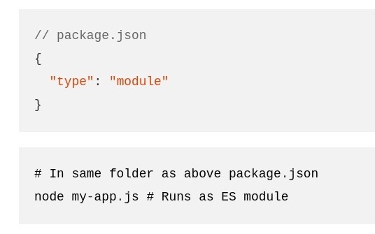 NodeJS module definition in package.json