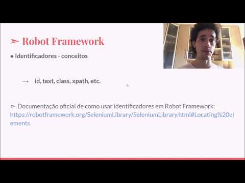 Video com o conceito de identificadores ou seletores do Robot
