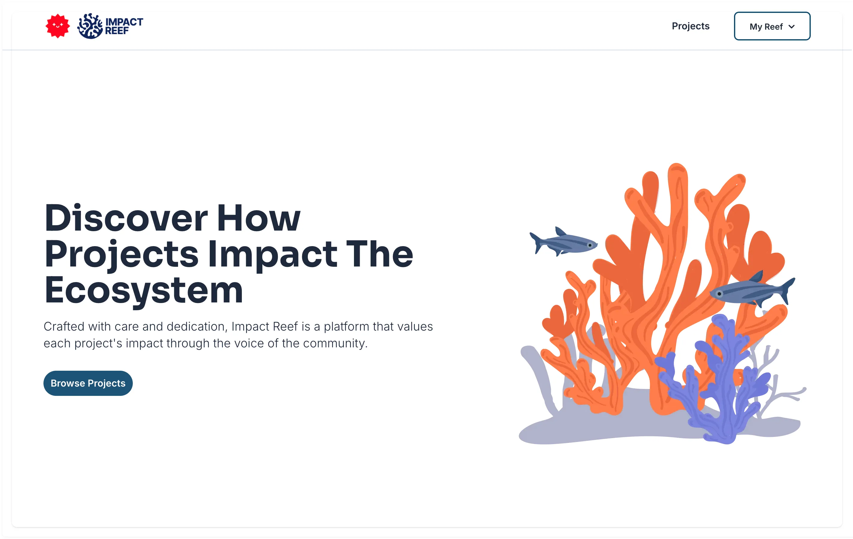 Impact Reef Homepage