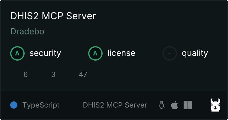 DHIS2 Server MCP server