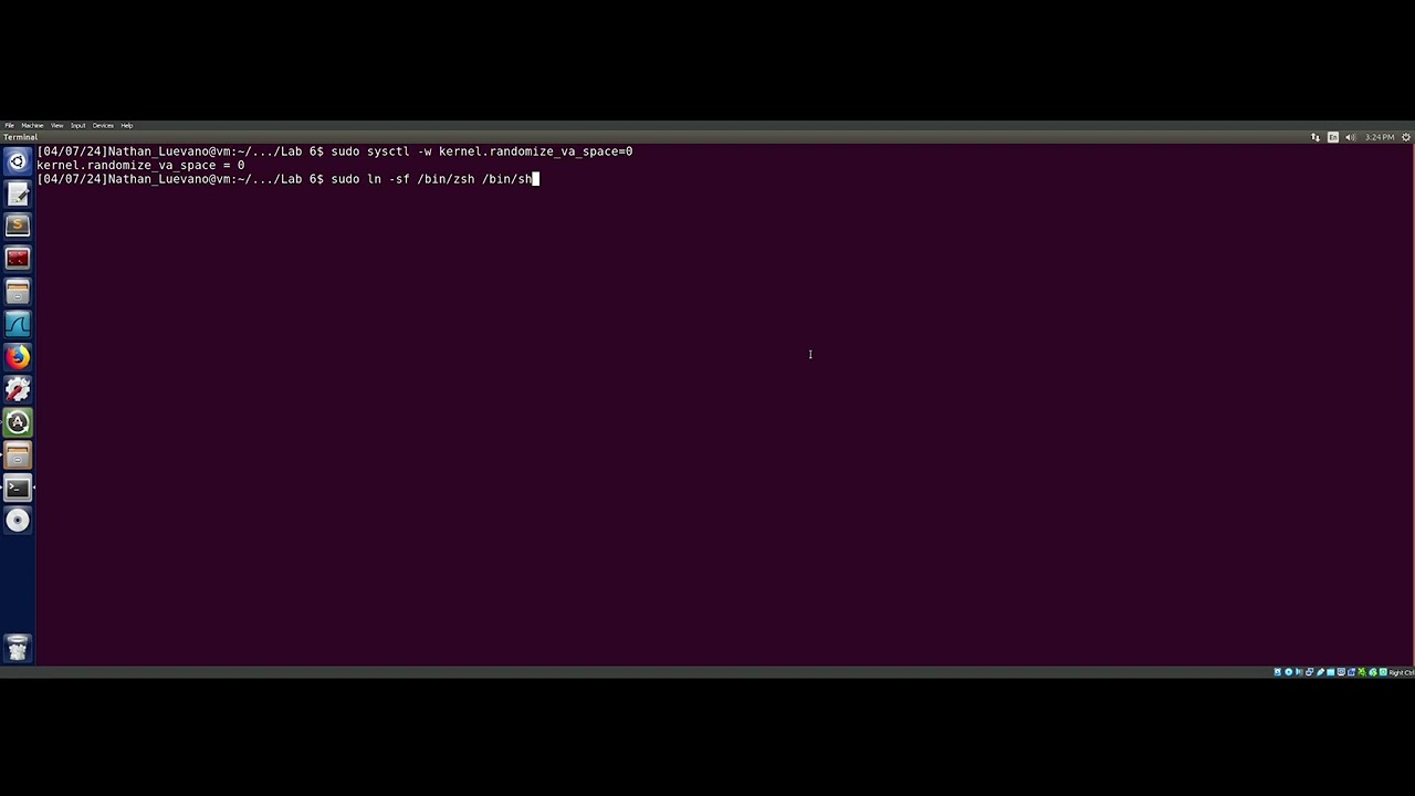 Buffer Overflow Attack Lab Walkthrough