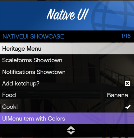 NativeUI Example