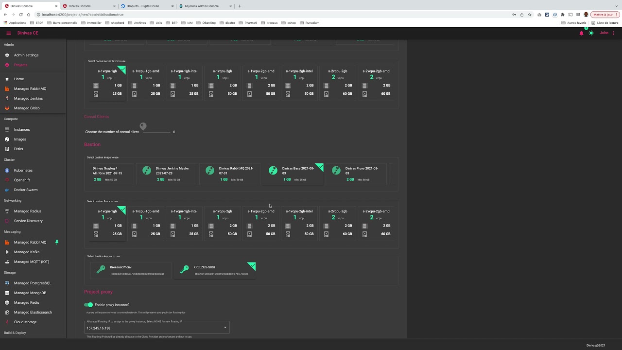 Create Dinivas base project