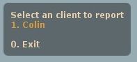 Select a client