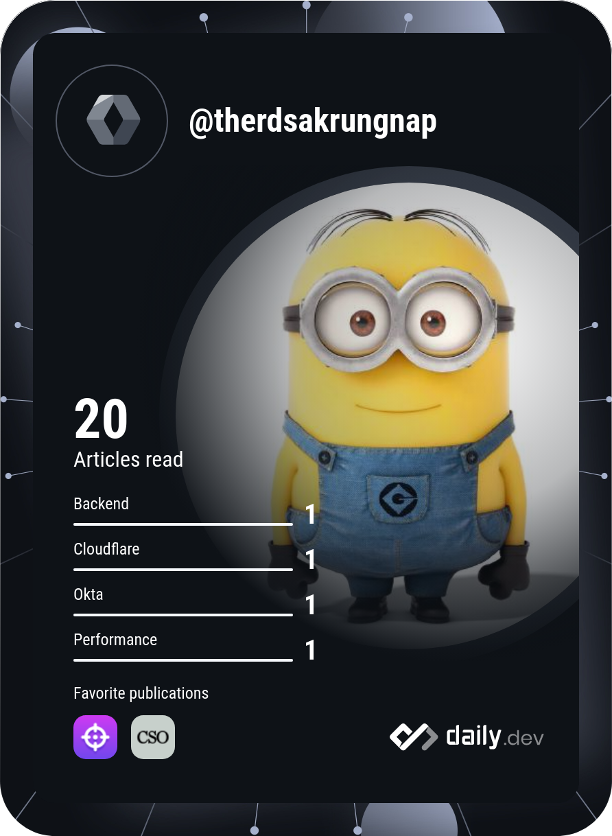 Thanwijak's Dev Card