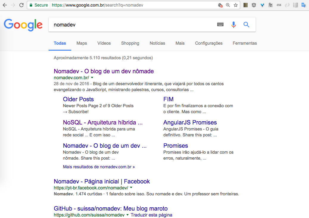nomadev no Google