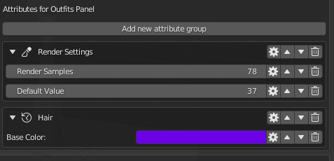 Attribute groups