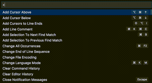 Command Palette