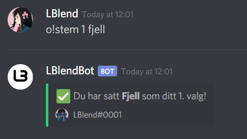 Slik vil en kommando se ut