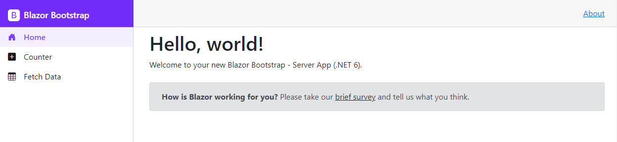 Blazor Bootstrap - Blazor Server App