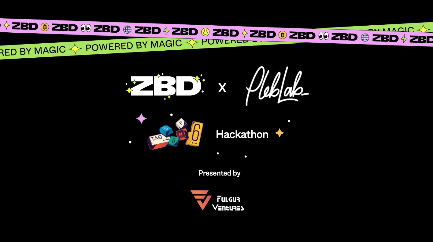 ZBD x PlebLab Hackathon Image