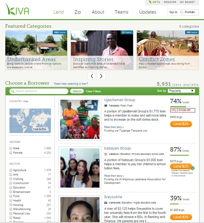 Kiva Website