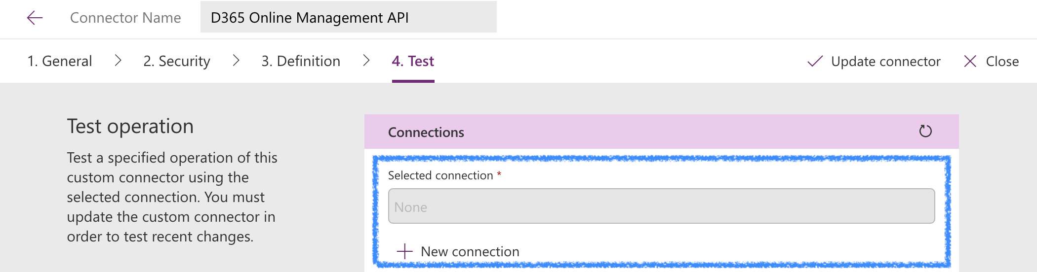 Create connection