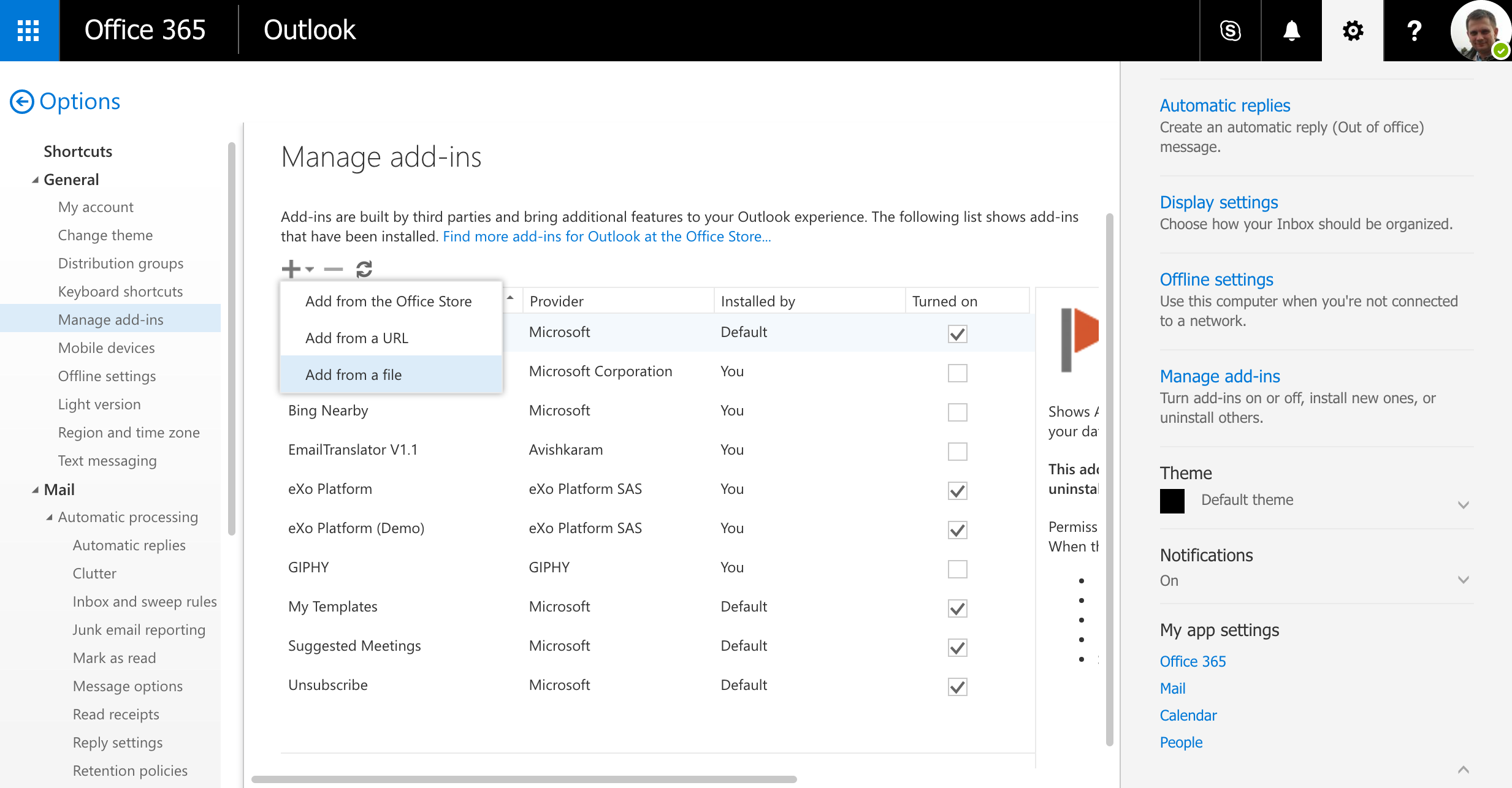 Outlook Configuration