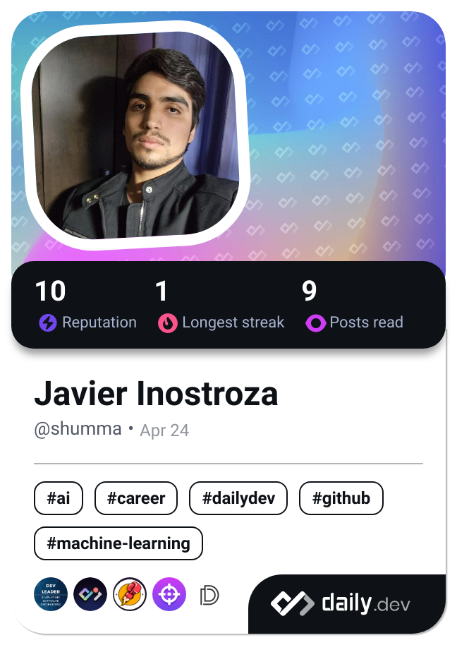 Javier Inostroza's Dev Card