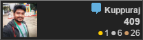 profile for Kuppuraj at Stack Overflow, Q&A for professional and enthusiast programmers