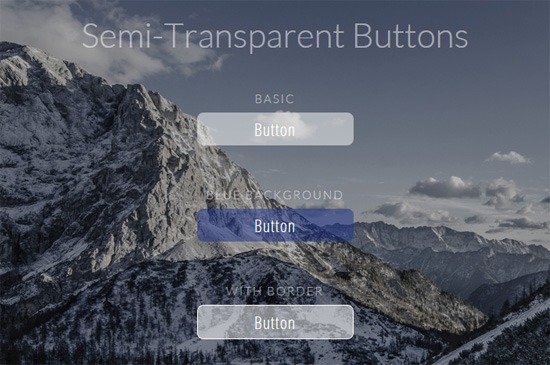 Semi-transparent buttons demo page