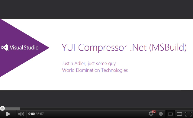 Using YUI Compressor .NET (MSBuild