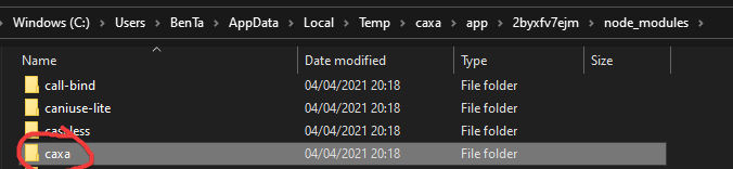 node_modules extracted by final binary