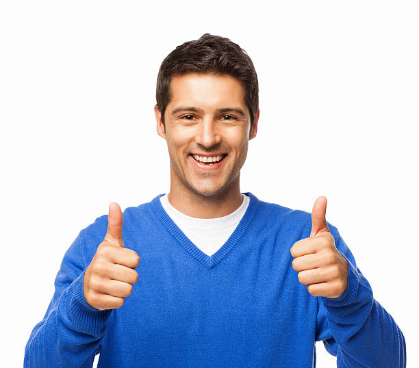 stock photo of thumbs up guy