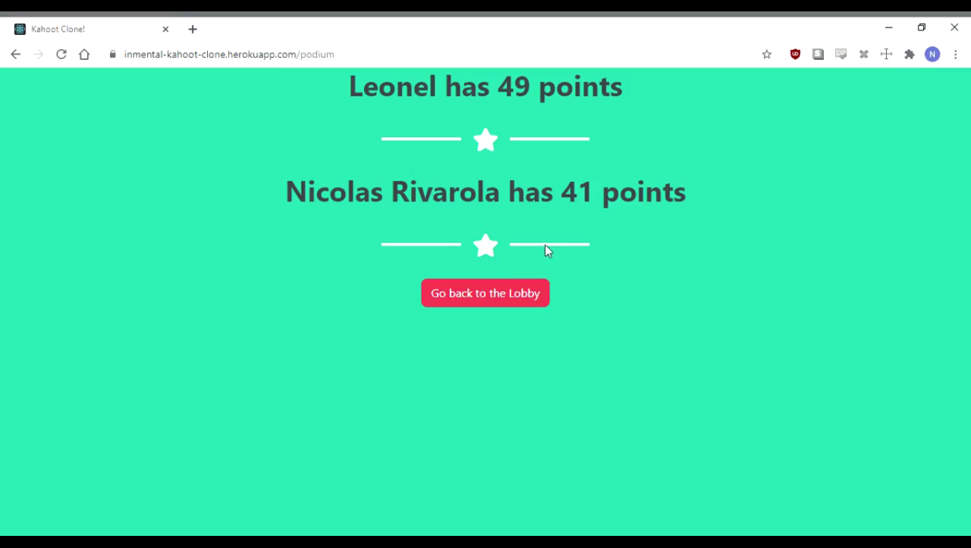 Imagen 8 del kahoot clone