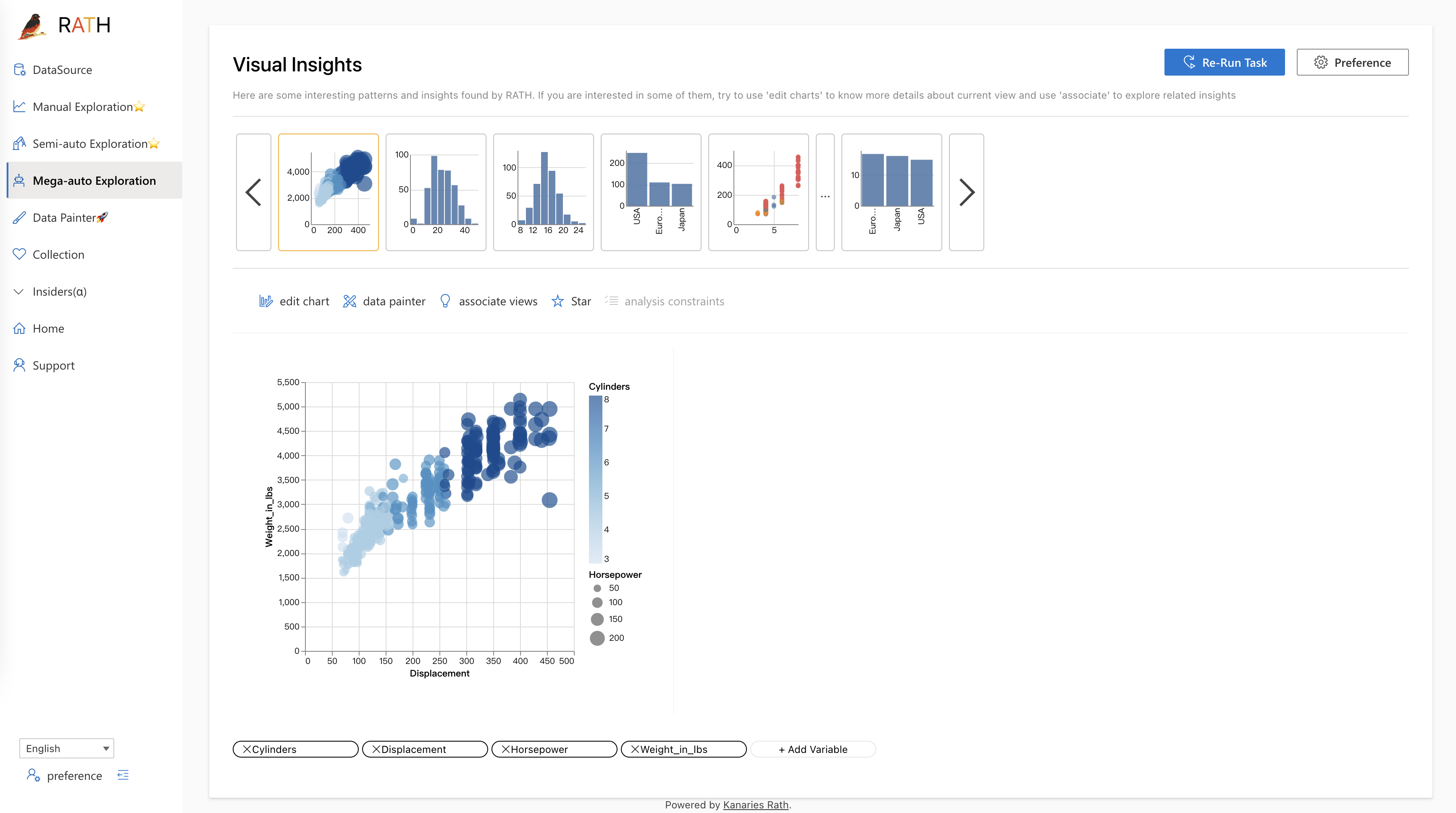 One-click data analysis with Mega-auto Exploration