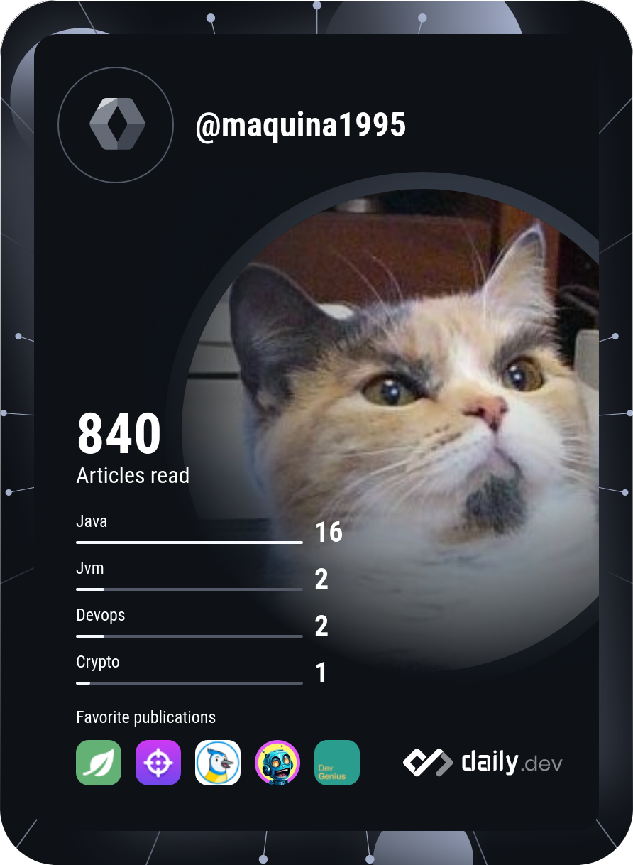 MaQuina1995's Dev Card