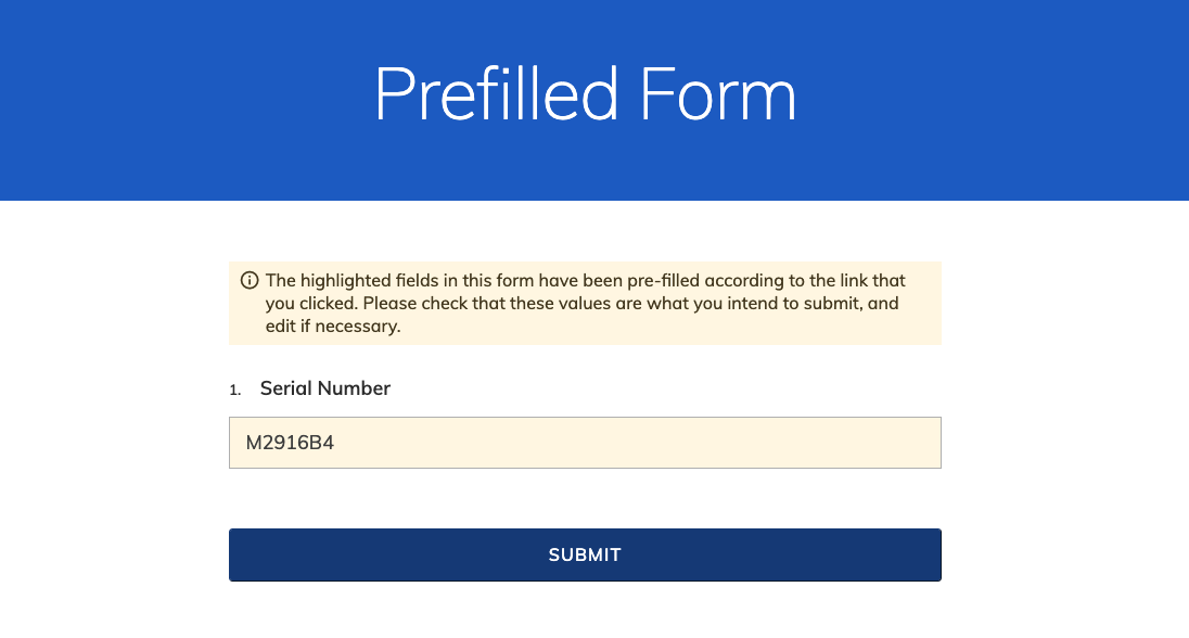 FormSG FAQ Prefill Form