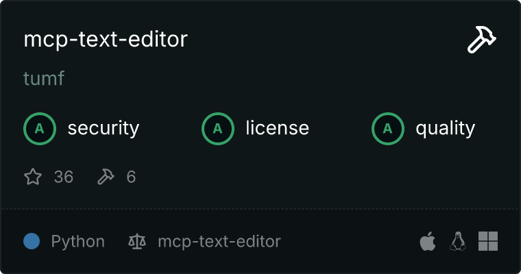 mcp-text-editor MCP server