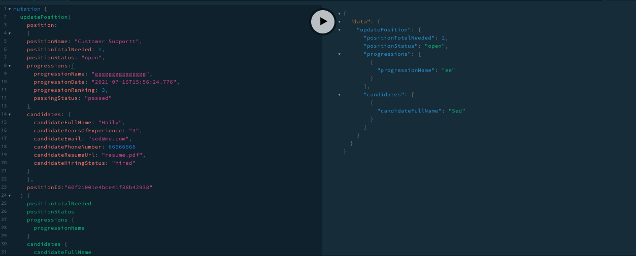 graphql playground screenshot