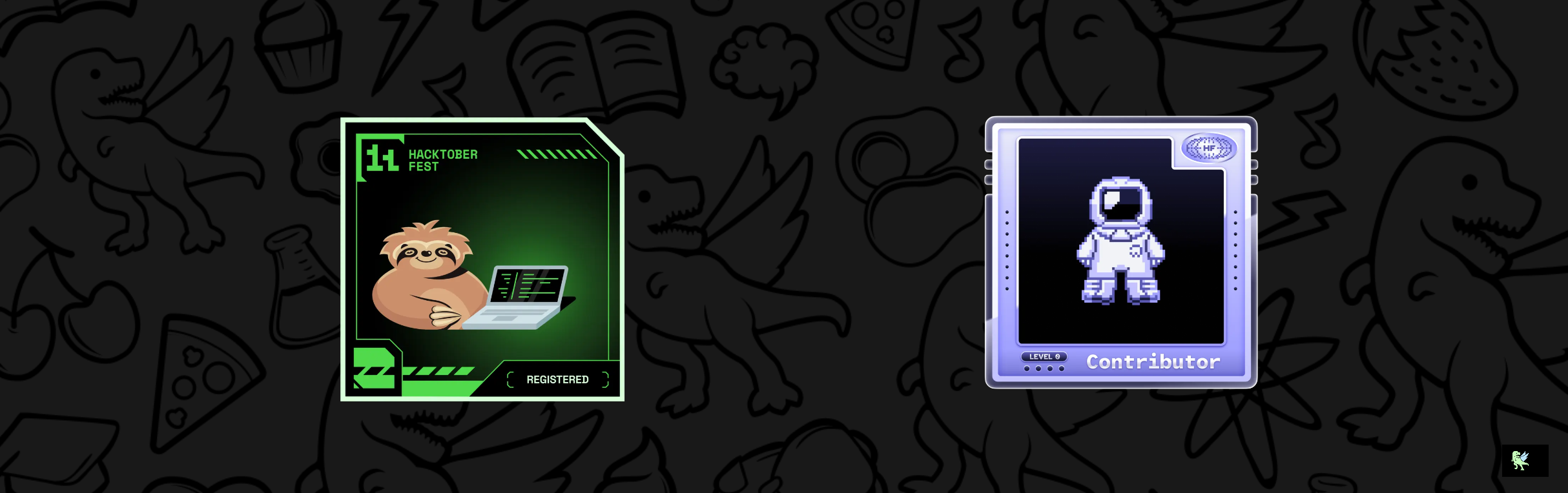 An image of @abushebin's Holopin badges, which is a link to view their full Holopin profile