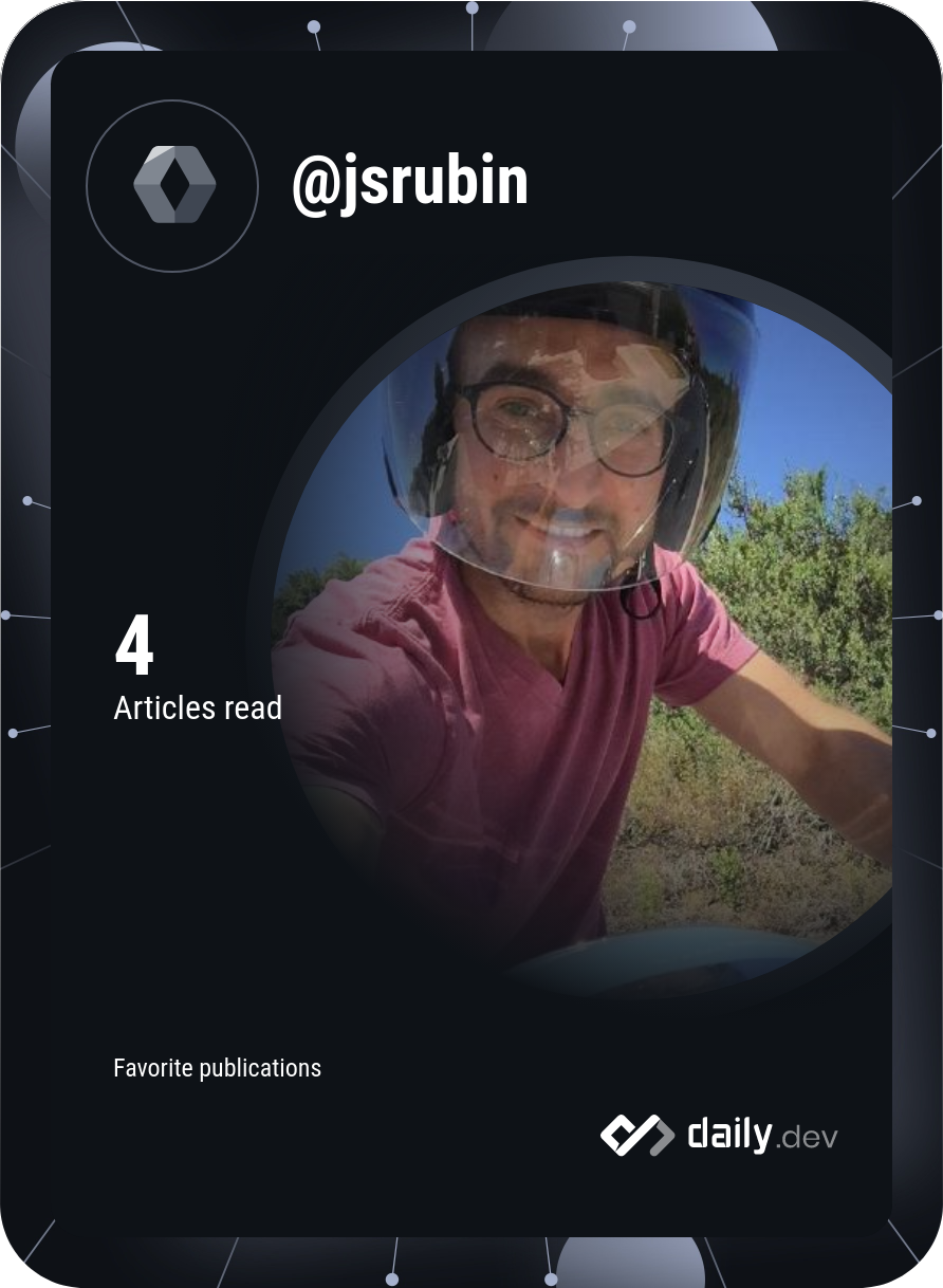 Justin Rubin's Dev Card