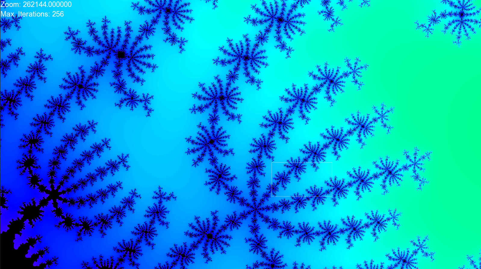 An Example of the mandelbrot set