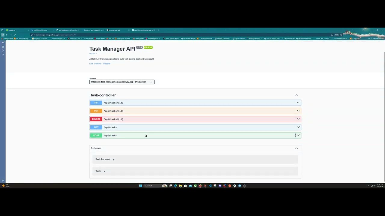 Task Manager API Demo