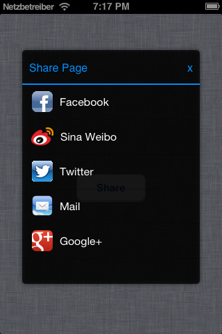 GitHub - graetzer/SGShareKit: iOS sharing view. Supports Social ...