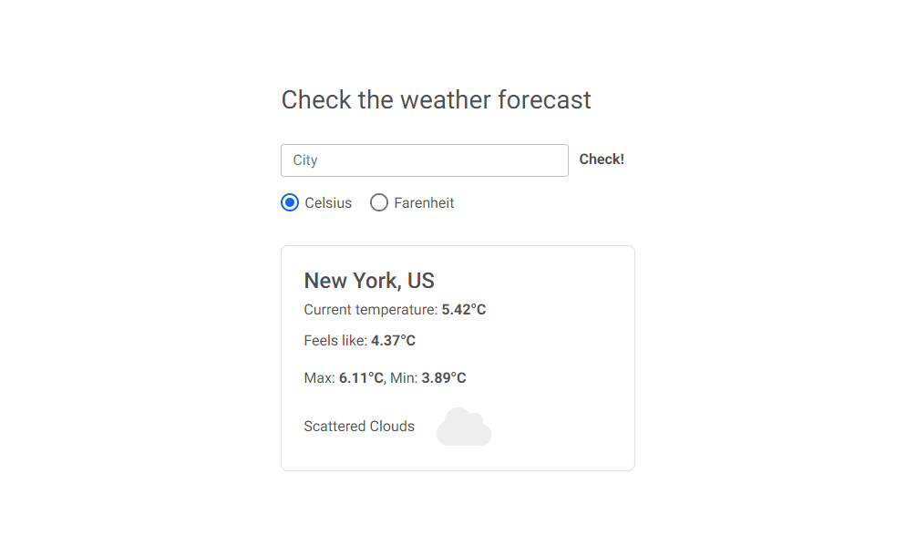 Bootstrap 5 Weather