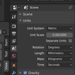 blender export stl settings