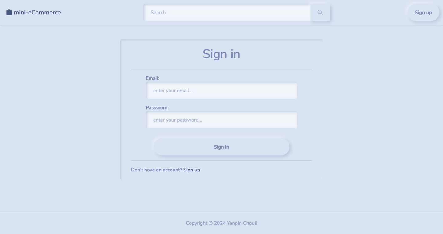 sign-in page