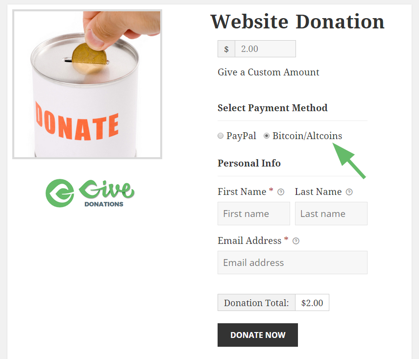 Bitcoin-Donation