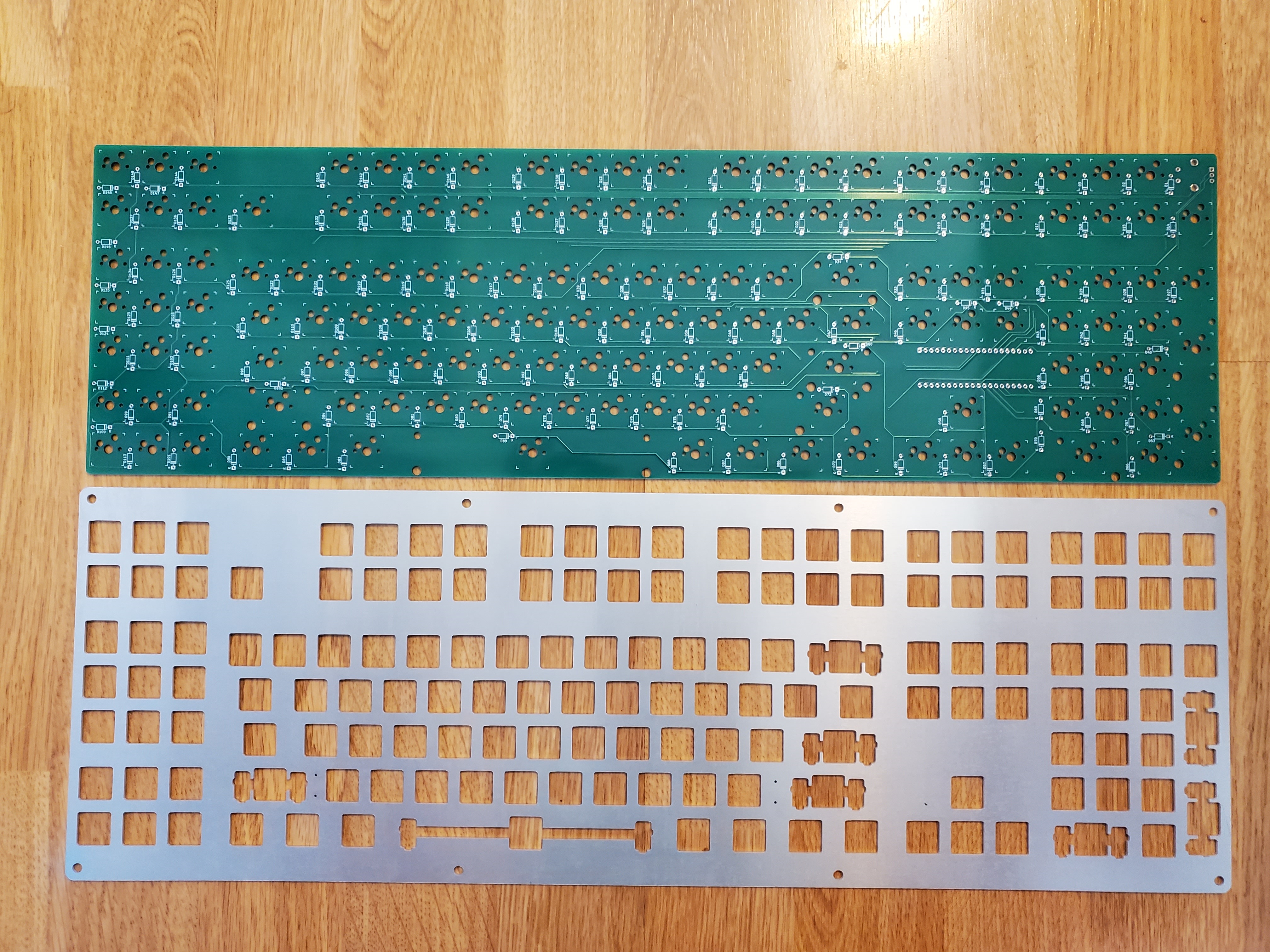 picture of PCB and plate