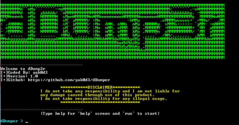 dDump3r Screenshot #1