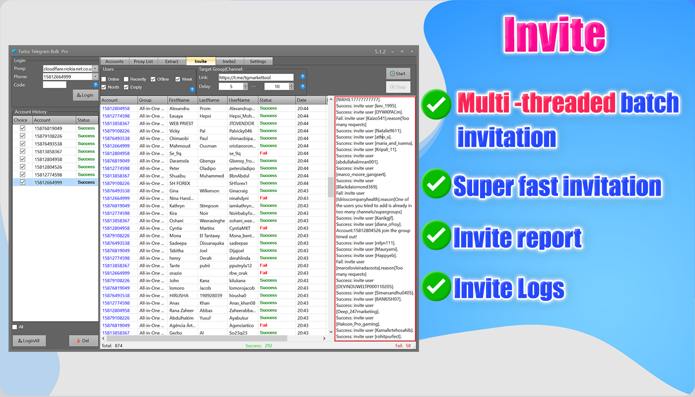 bulk invite member