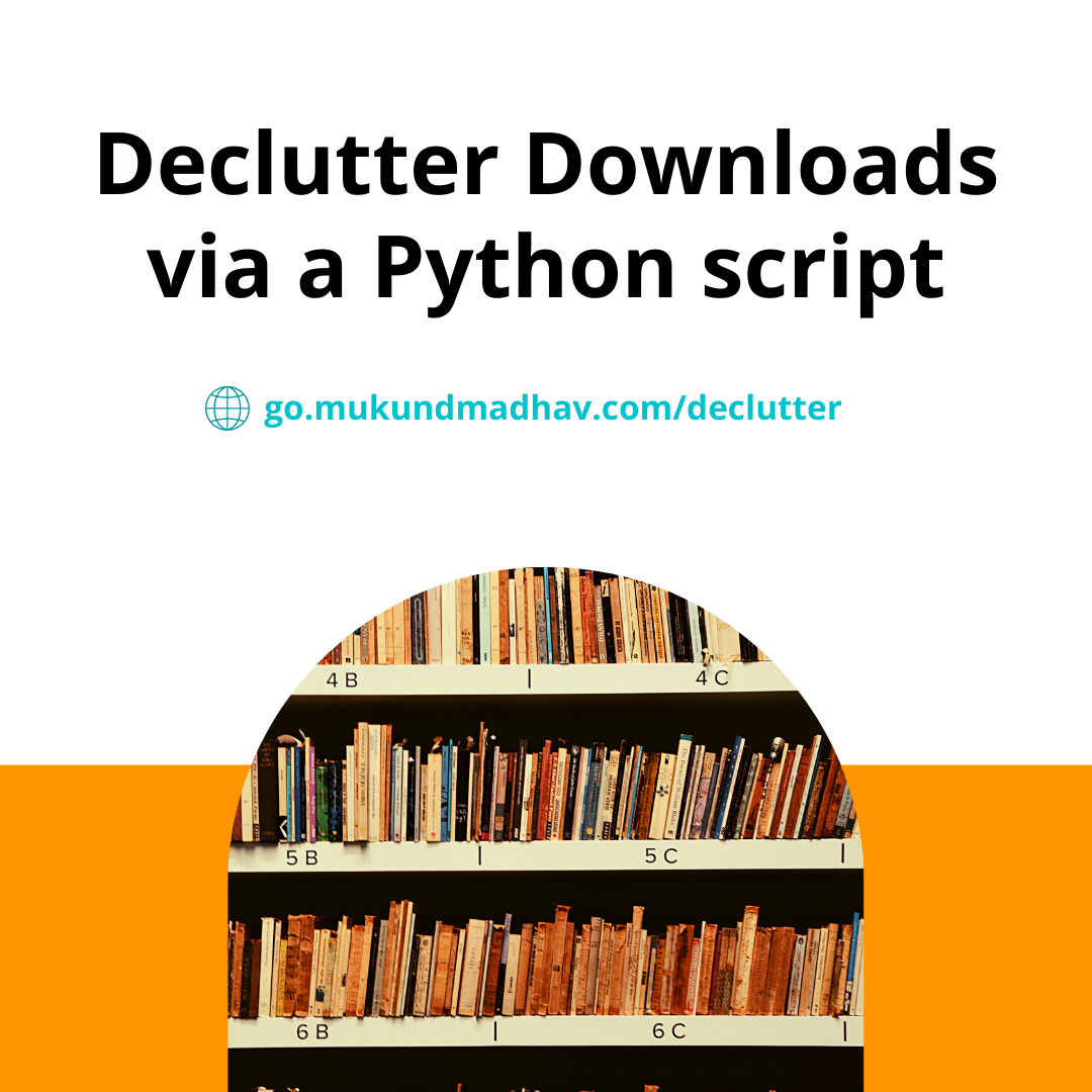 Organise downloads folder python