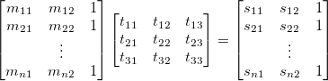 Linear Transform eqn1