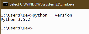 python --version